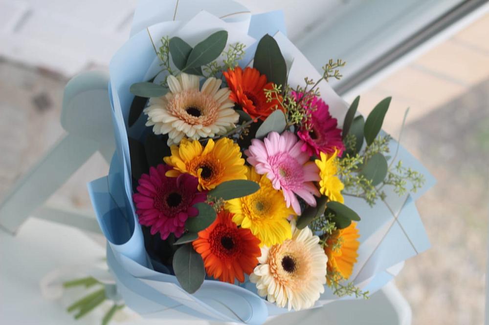 Букет мини герберы в Баляге Букет цветов из: Герберы в Баляге