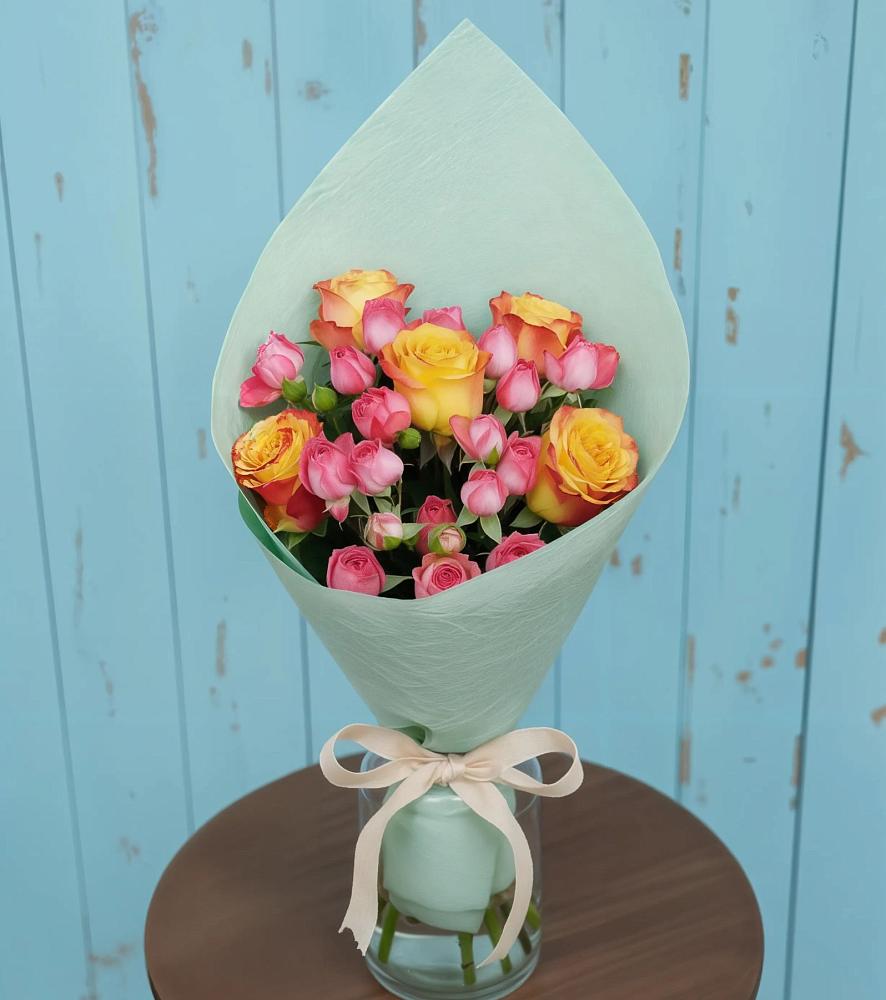 Букет Отличное настроение в Баляге Букет цветов из: Розы в Баляге