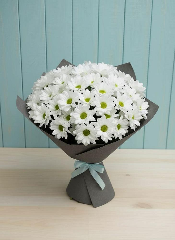 Букет белые хризантемы в Баляге Букет цветов из: Хризантемы в Баляге
